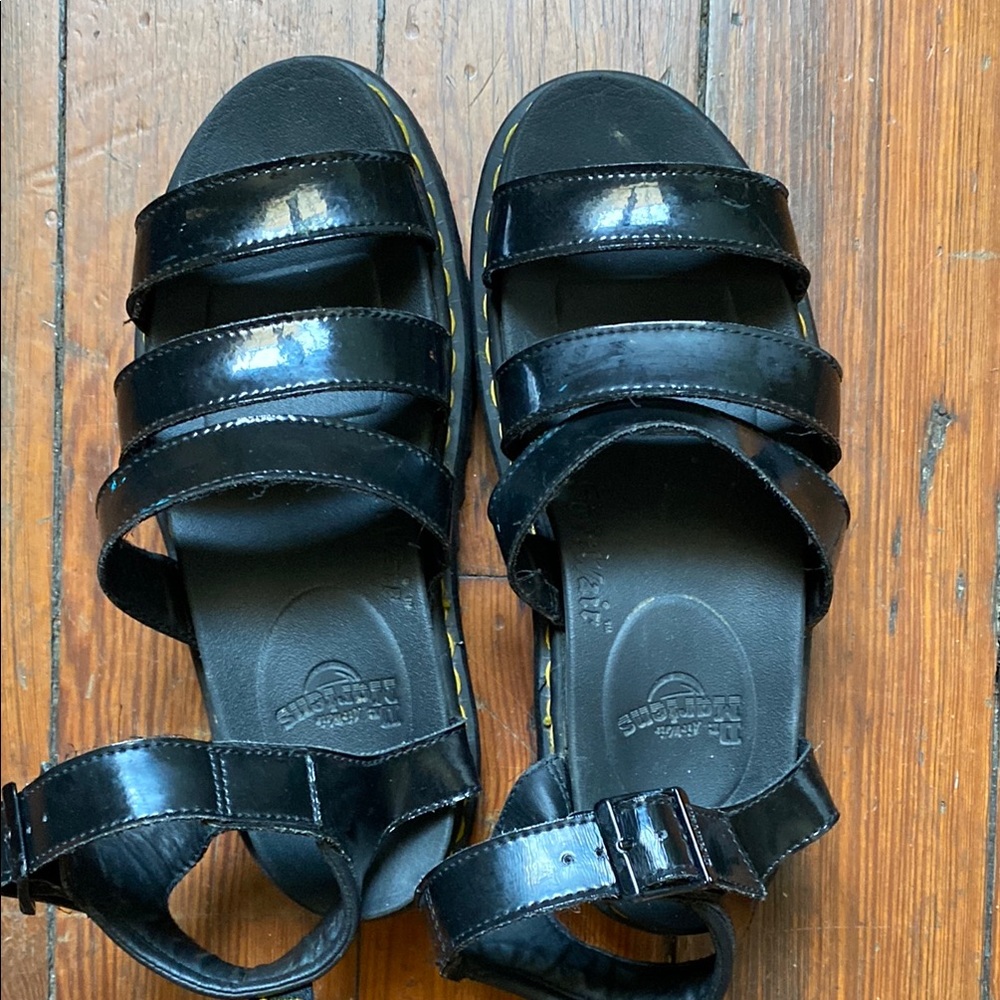 Dr. Martens Black Leather sandals . Gently worn